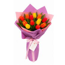 Ramo en Cono por 12 Tulipanes
