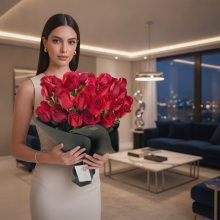 Exclusivo arreglo de 50 rosas Importadas