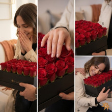 48 Rosas en Fina Caja Tu Jardin