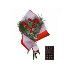 Ramo por 6 Rosas Mas Bombones