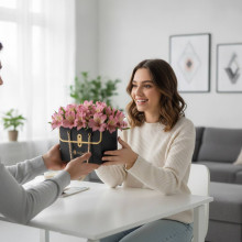 Alstroemerias en Box Cartera Tu Jardin