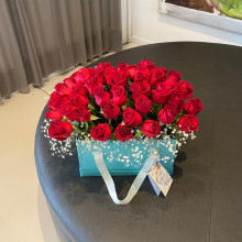 Box cartera Tiffa x 50 Rosas
