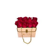 Cartera Luxury Rosa con 8 Rosas