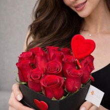 Box Corazon por 15 Rosas