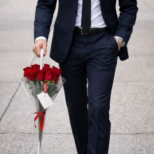 Paraguas con 12 Rosas